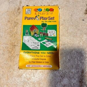 Vintage Puppy Playset New